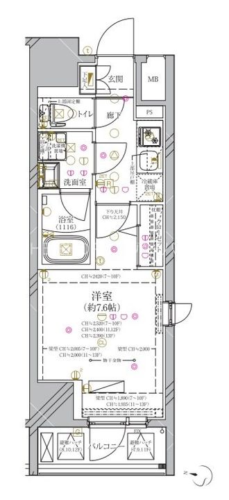 ディアレイシャス西武柳沢の間取り