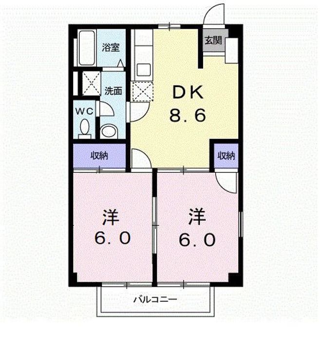 ニュ-シティ和田山の間取り