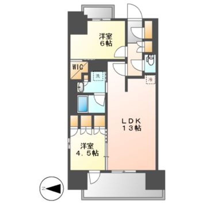 オープンレジデンシア ザ ミッドマークの間取り