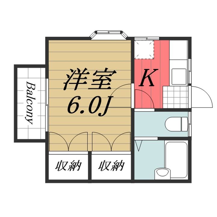 千葉県富里市七栄(アパート)の賃貸物件の間取り