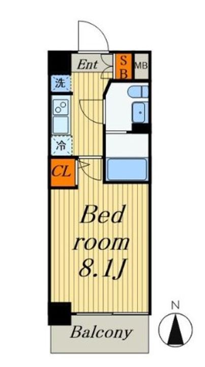 東京都墨田区錦糸1(マンション)の賃貸物件の間取り