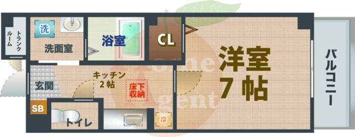 東京都練馬区中村3(マンション)の賃貸物件の間取り