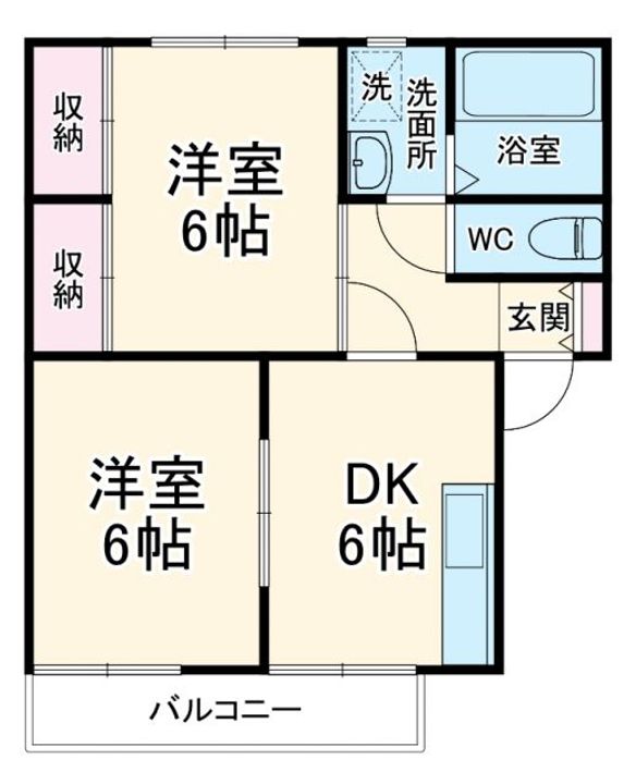 サンキャッスルA棟の間取り