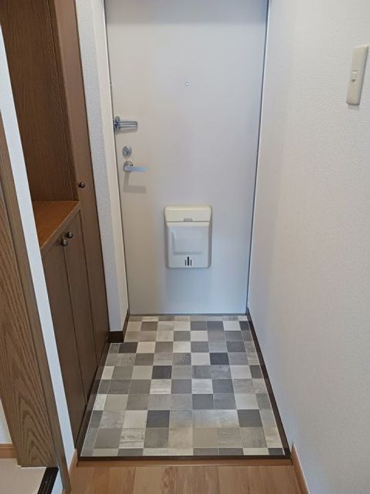 茨城県筑西市下中山(アパート)の賃貸物件の玄関