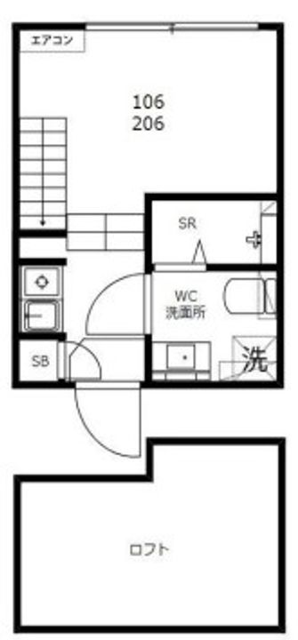 東京都江戸川区松島4(アパート)の賃貸物件の間取り