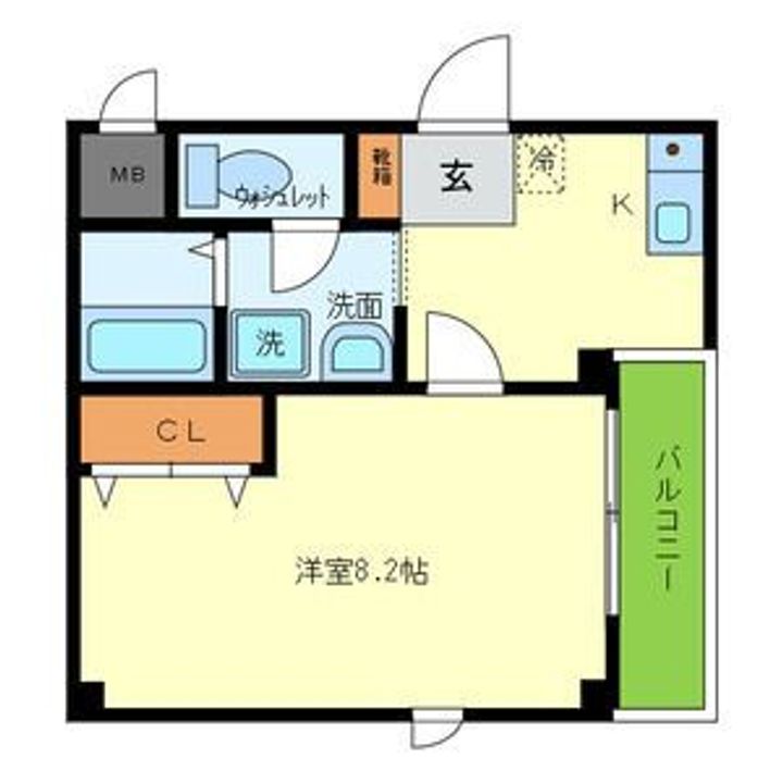 大阪府堺市東区日置荘西町2(マンション)の賃貸物件の間取り