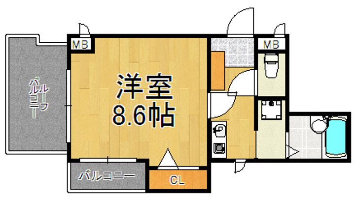 アクトアベンテ伊丹の間取り