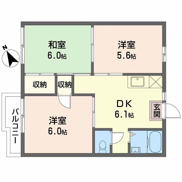 フォーブル吉村 A棟の間取り