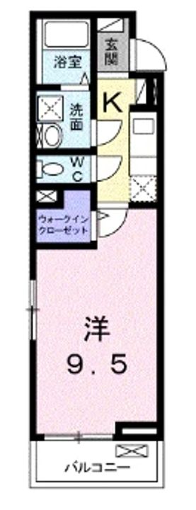 愛知県名古屋市南区西又兵ヱ町1(アパート)の賃貸物件の間取り