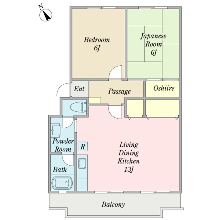 江戸川台コーポOHSAKUの間取り