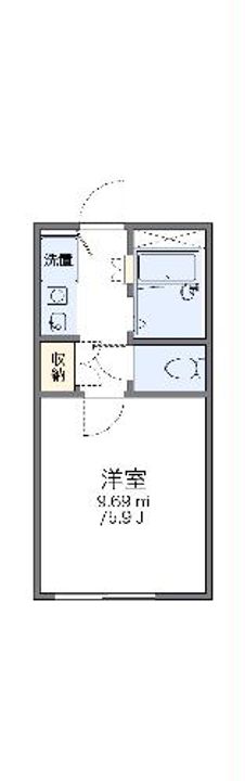 レオパレス伊勢崎第2の間取り