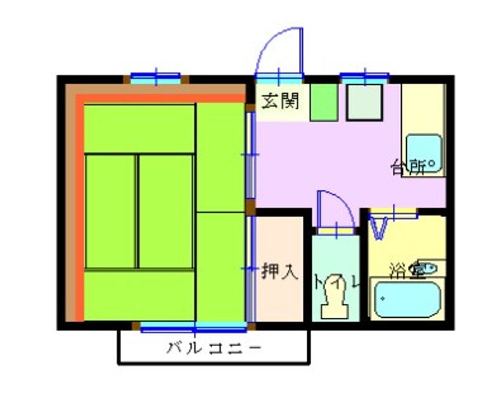 神奈川県大和市福田(アパート)の賃貸物件の間取り