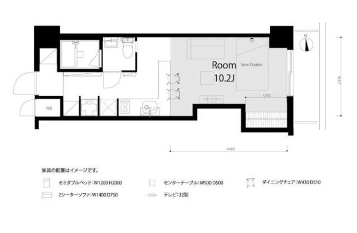 東京都豊島区池袋2(マンション)の賃貸物件の間取り