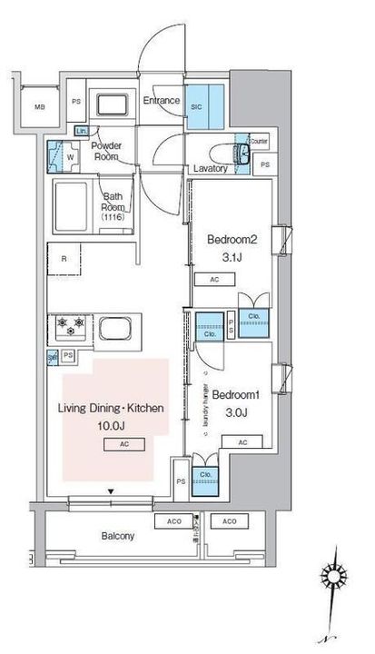 東京都墨田区太平1(マンション)の賃貸物件の間取り