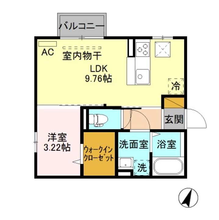 グランドソレイユ B205の間取り