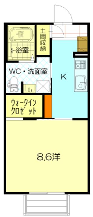山口県山口市平井(アパート)の賃貸物件の間取り