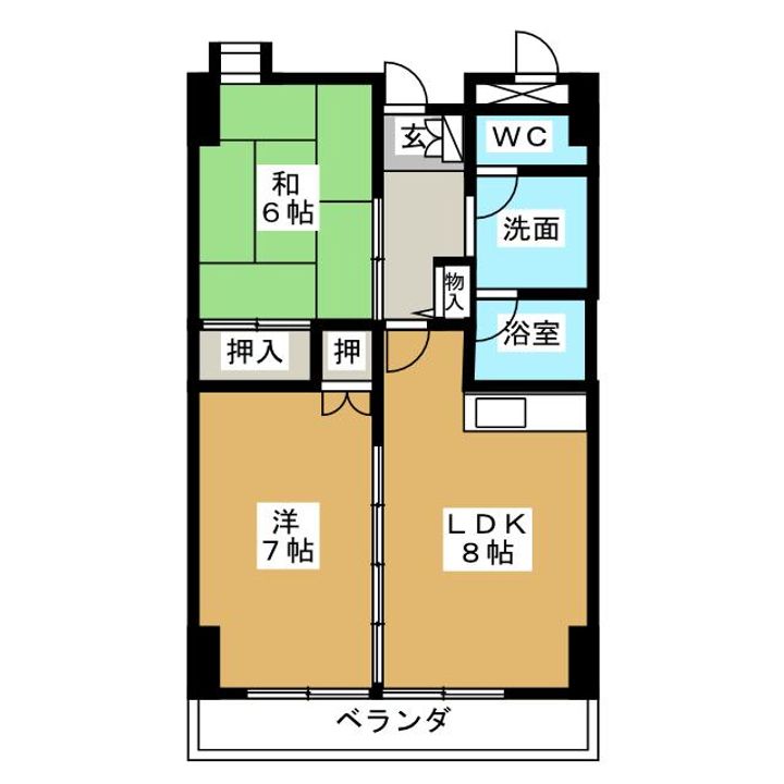 第32オーシャンハイツの間取り