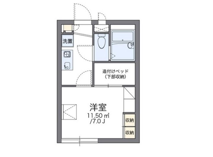 レオパレスシティパルIIの間取り