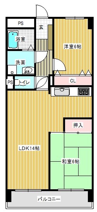 日神パレステージ宮崎の間取り