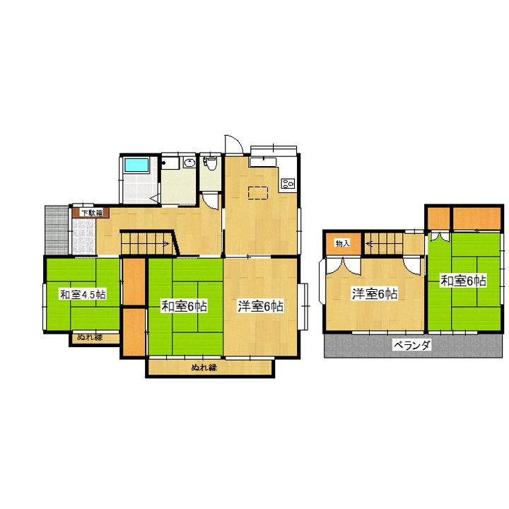 栃木県宇都宮市西川田6(一戸建)の賃貸物件の間取り