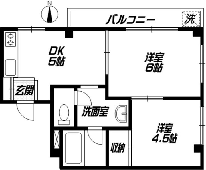 前の浦マンションの間取り