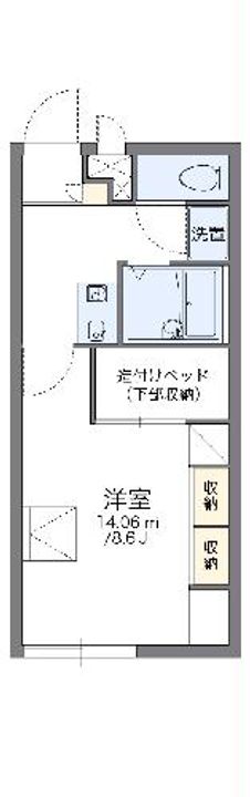 レオパレスコンフォートフカヤの間取り