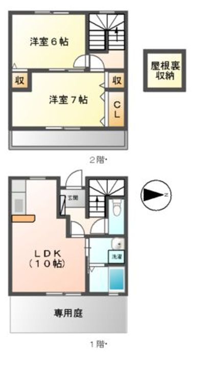 三重県松阪市中万町(一戸建)の賃貸物件の間取り