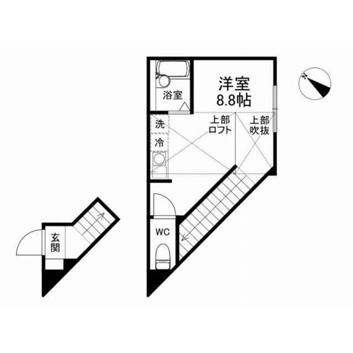 東京都葛飾区堀切4(アパート)の賃貸物件の間取り