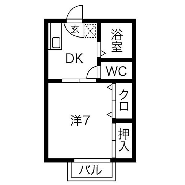 メゾン緑山の間取り