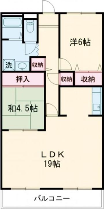 大阪府泉佐野市日根野(アパート)の賃貸物件の間取り