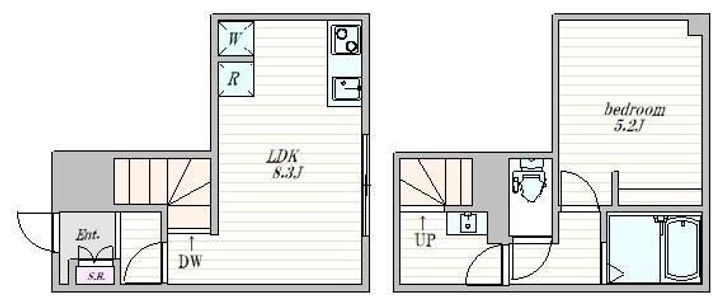 東京都新宿区早稲田南町(マンション)の賃貸物件の間取り