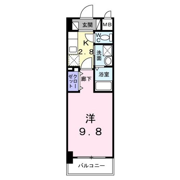 沖縄県那覇市牧志3(マンション)の賃貸物件の間取り