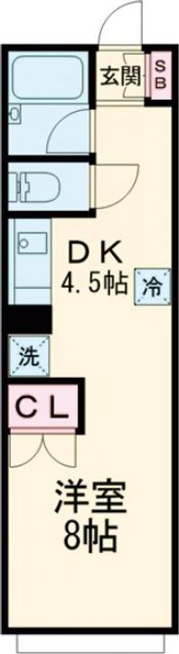 南大谷中島ビルの間取り