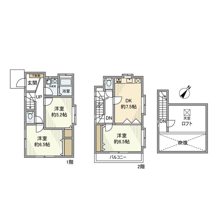 東京都練馬区石神井台8(一戸建)の賃貸物件の間取り