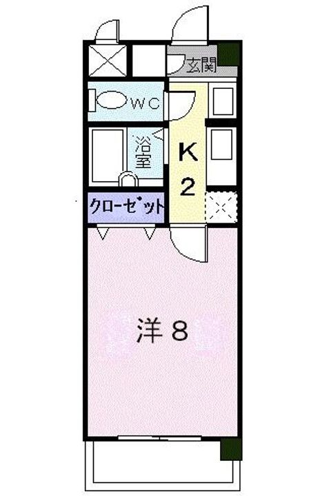 福岡県太宰府市坂本1(マンション)の賃貸物件の間取り