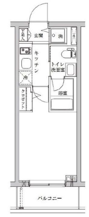 ライジングプレイス登戸の間取り