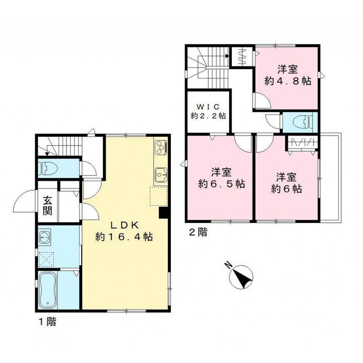 千葉県千葉市稲毛区園生町(一戸建)の賃貸物件の間取り