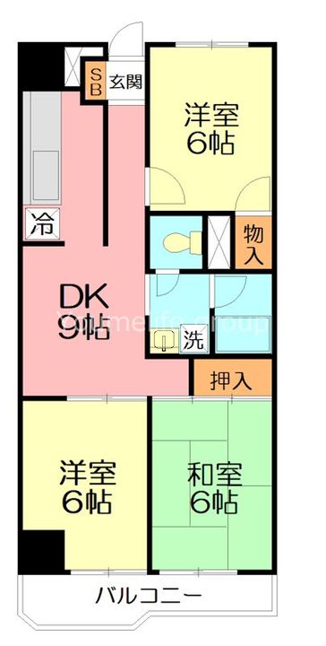 朝日本厚木マンションの間取り