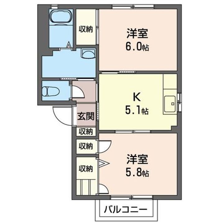 ラフォーレ早渕Aの間取り