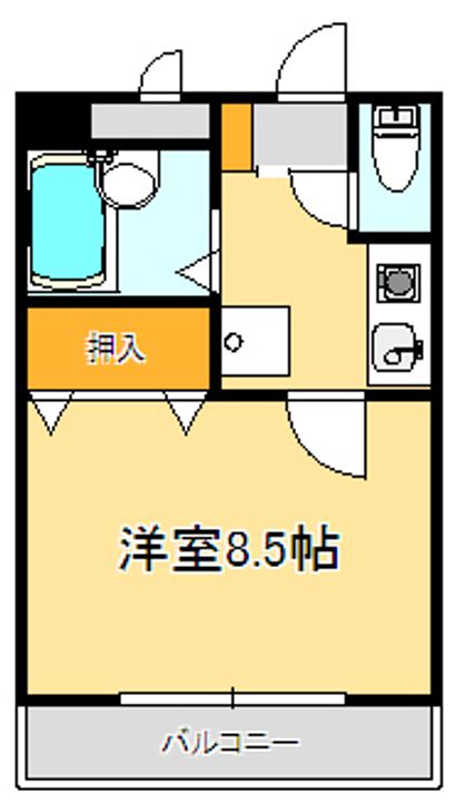 富久コーポの間取り