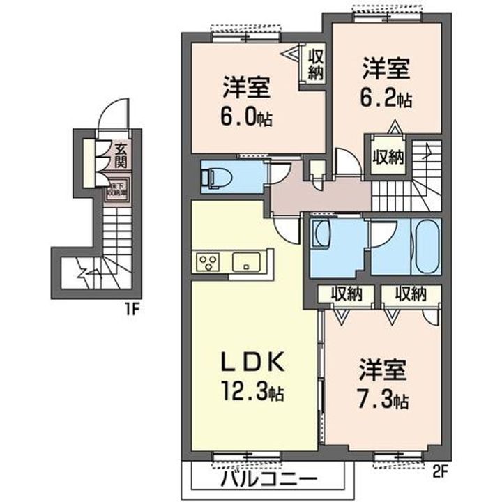 アトリエールの間取り