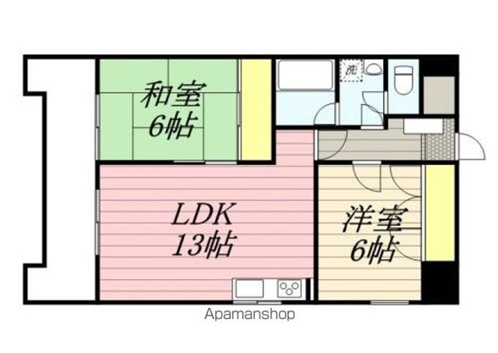 サンコーポ陣の原(ギャラン瀬板)の間取り