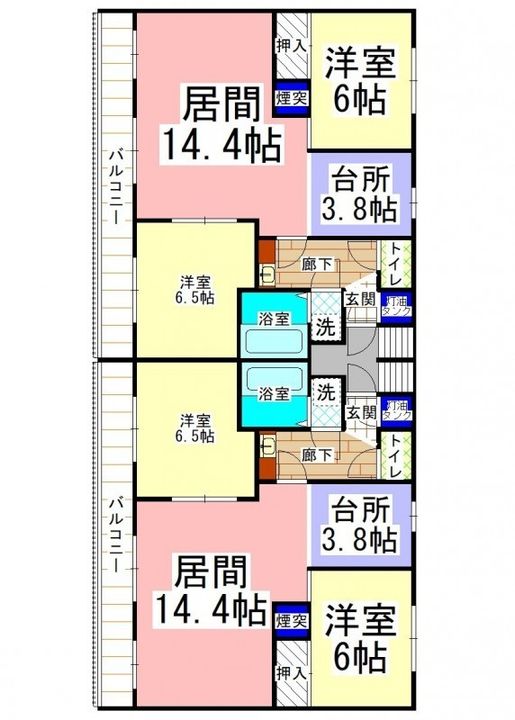 駒場ハイツの間取り