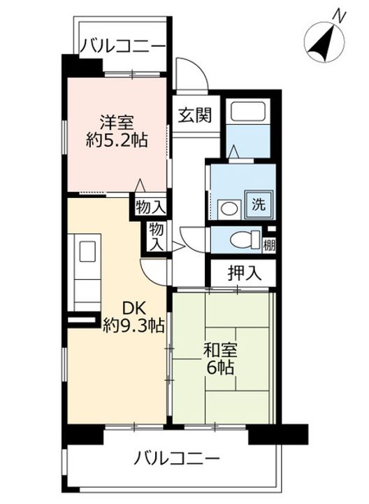 URアルビス緑丘の間取り
