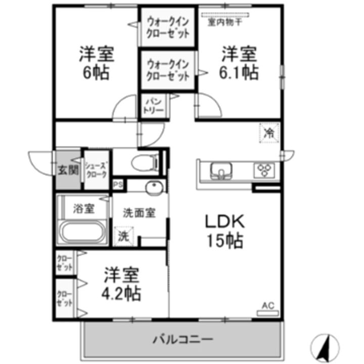 Parasの間取り