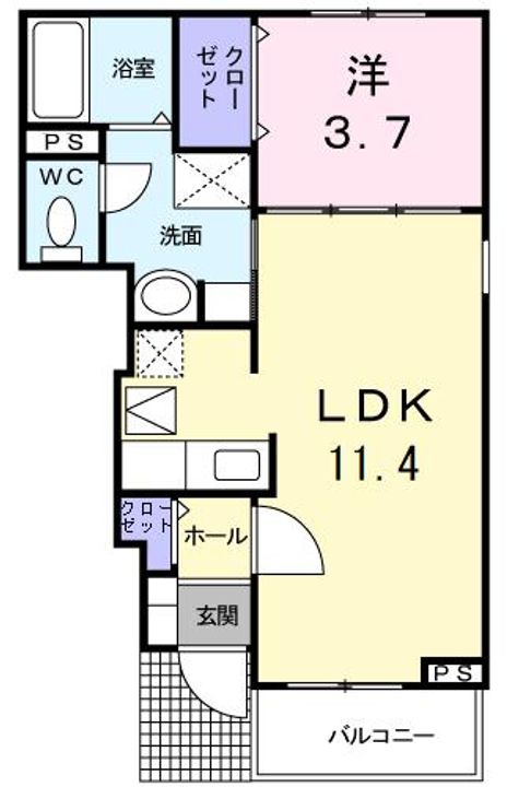 ベルクレイオIの間取り