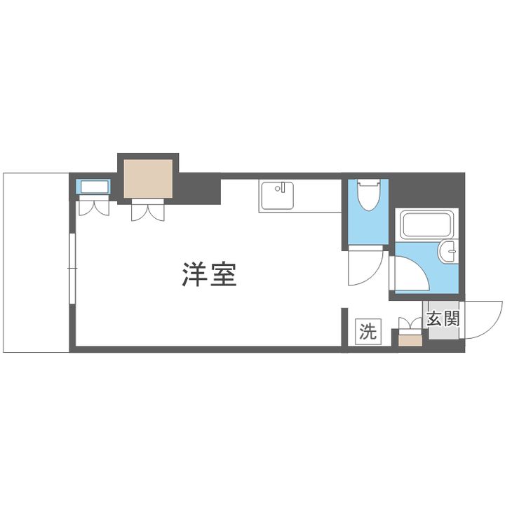 北海道札幌市中央区南四条西13(マンション)の賃貸物件の間取り