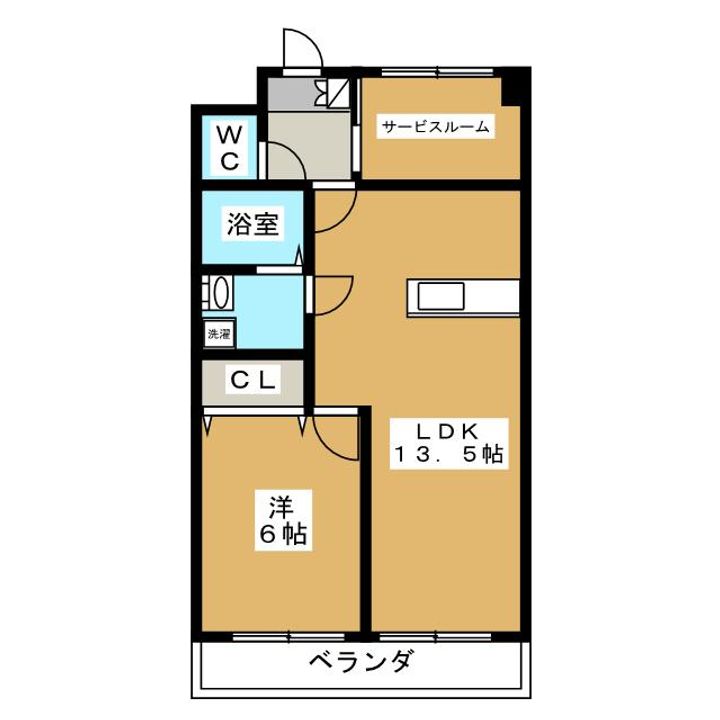 西国立グリーンマンションの間取り