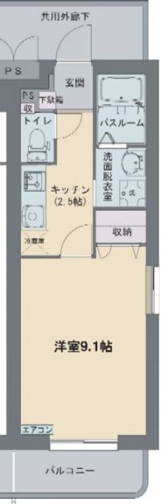 レーヴ・ヌーヴォーの間取り