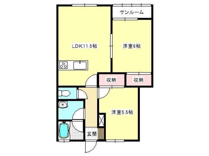 〇プライムヒルズの間取り